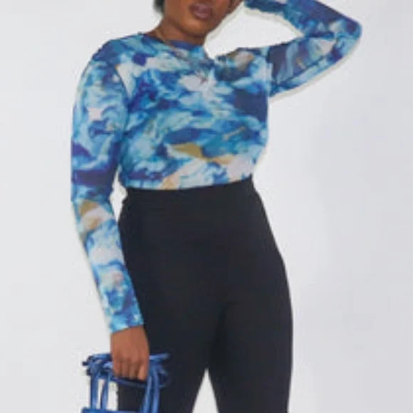 Mesh Multi-Print Top - Picture 2 of 7